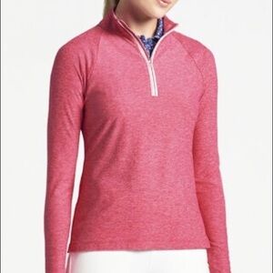 Lucy Dashing Half Zip Pullover Jacket Running Top Long Sleeve Pink Medium